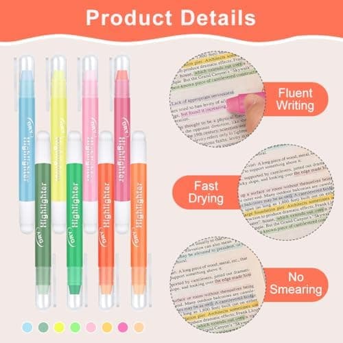 OFFCUP Bibel Textmarker für Schule und Zuhause Gel Textmarker Set