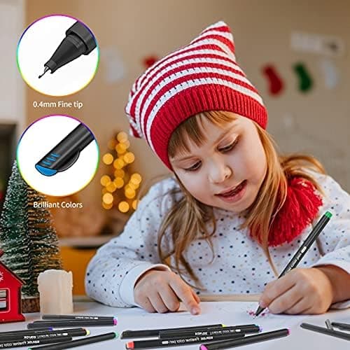 Koilox Fineliner Stifte Set 36 Farben für Zeichnen und Skizzen
| Koilox Fineliner Stifte Set 0,4 mm Spitze für Journali