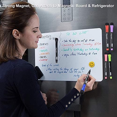 Whiteboard Marker Magnetisch Schwamm 2 in 1 8 Farben Trocken Abwischbar Rundspitze 1-2mm Zuhause Schule Büro