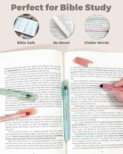 WEMATE Bibel Textmarker - 9-Teiliges Gel Textmarker Set für Bibelmarker
| WEMATE Bibel Textmarker - Hervorragendes Bibe