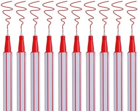 10x Fineliner Schwarz für Precises Schreiben und Zeichnen im Büro und zu Hause
| 10x Metallgefaserte Fineliner mit fein