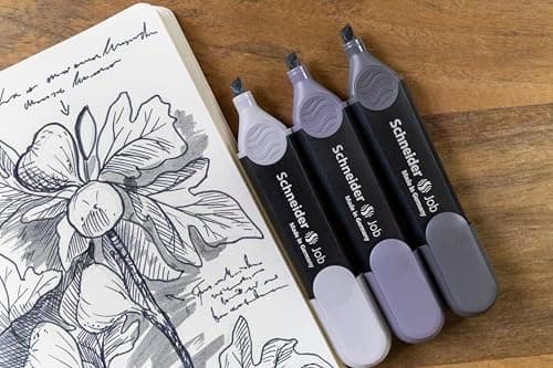 Schneider Job 150 Pastell Textmarker - recycelter Kunststoff, Der blaue Engel ausgezeichnet, 10er Pack rosé