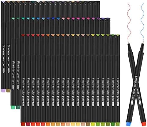 Finer Fineliner Stifte Beupro 24 Farben — Precision-Line Set 0,4mm, ideal für Kalligraphie, Design, Malerei und Comics f