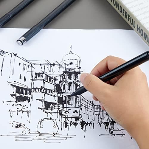 TWOHANDS Micro Fineliner Stifte 12 Farben, 0.25mm Ultrafeine Spitze, Wasserfest, für Künstler und Illustratoren, perfekt