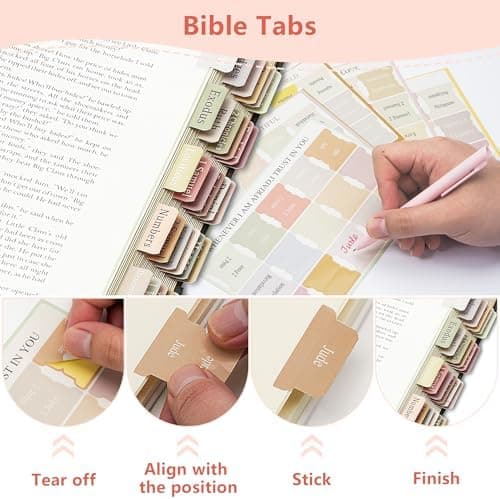 Vienrose Bibel Journaling Satz Bibelstudienzubehör, Textmarker und Stifte, 75 Englische Bibelregister, Bibel Journaling