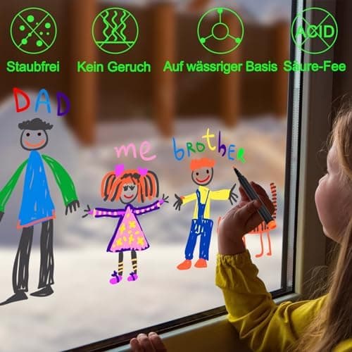 Magnetische Whiteboard Marker Weißwandstifte 12 Stücke Schwarz für Schule und Büro