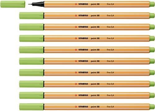 STABILO Fineliner point 88-10er Pack Schwarz für Büro und Studium