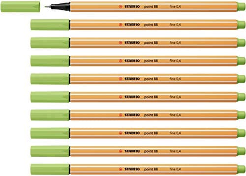 STABILO Fineliner point 88-10er Pack Schwarz für Büro und Studium