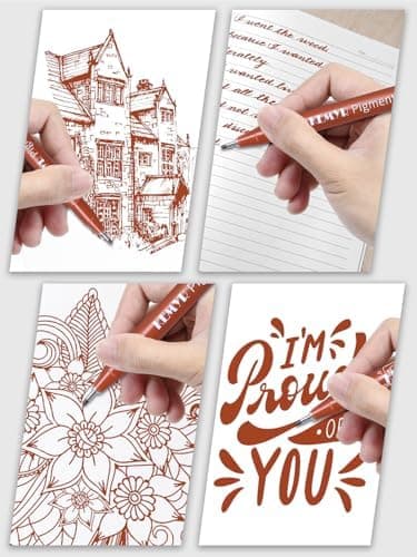 Fineliner Schwarz für Künstler - Wasselfest Zentangle Stifte & Pigment Liner Set (0.03mm-L), 22 Stück