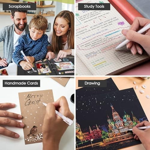 SmootherPro Farbige Gelstifte 0,5 mm Feine Tintenroller-Set zur Kunst Zeichnen Skizzieren Scrapbooking (CS005-6)