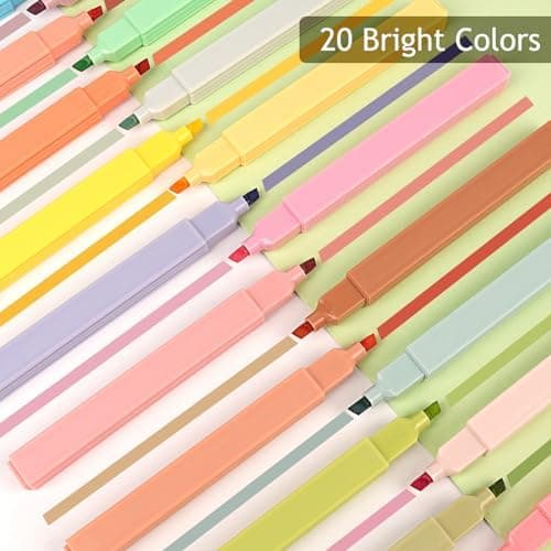 Colpart Ästhetische Textmarker Pastell - 12 PCS Highlighter Pen, Text Marker Stifte für Journaling und Note Nehmen im Sc
