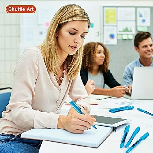 Shuttle Art Textmarker, 30 Stifte, Grün, schnell trocknender, ungiftiger, fluoreszierender Markierer für Erwachsene und