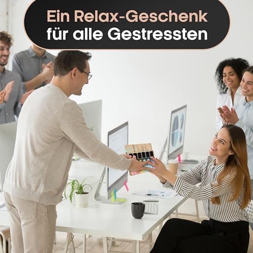 6x Textmarker Pastell - Geschenkbox & Anleitung - Anti Stress - Büro, Schule, Studium, Uni - Perfektes Abschiedsgeschenk