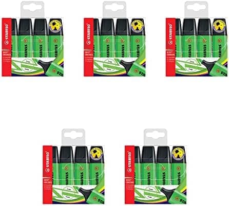 STABILO Gelbe Textmarker für Unternehmen - 4er Pack - Premium-Qualität Obamacare Shop