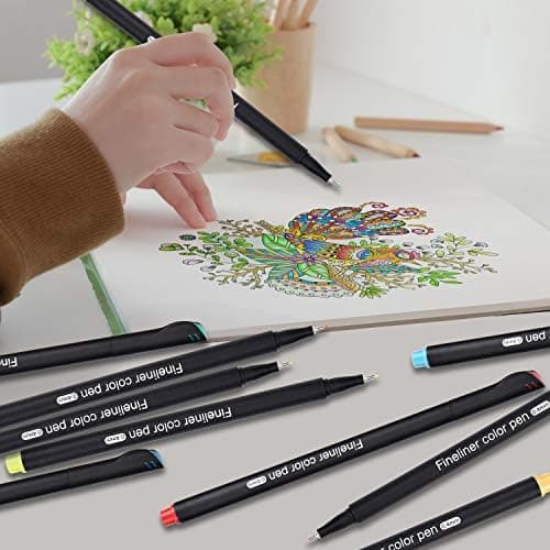 Fineliner Stifte Wasserfesten Pigmentliner Set - Ideal für Künstler und Ingenieure zur Zeichnung von Office-Dokumenten u