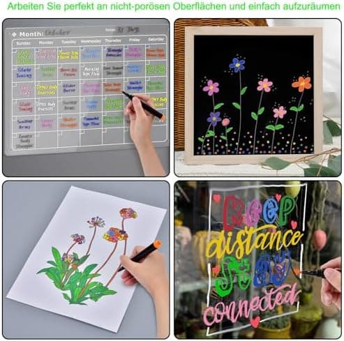 Magnetische Whiteboard Marker Weißwandstifte 12 Stücke Schwarz für Schule und Büro