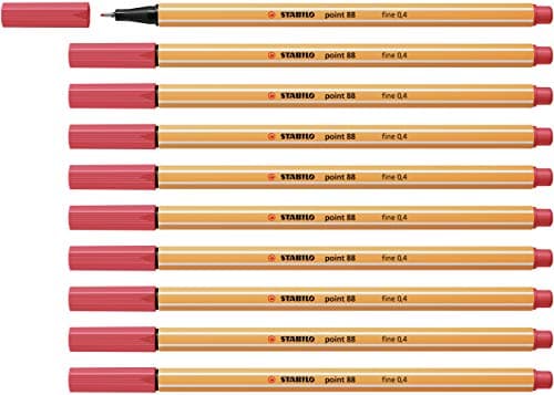 STABILO Fineliner point 88-10er Pack Schwarz für Büro und Studium