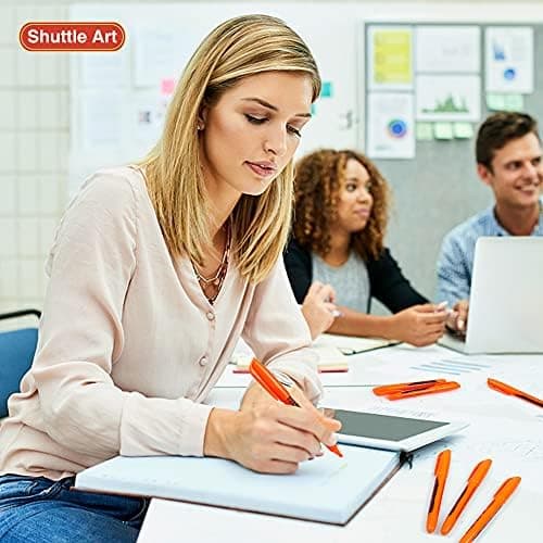 Shuttle Art Textmarker, 30 Stifte, Grün, schnell trocknender, ungiftiger, fluoreszierender Markierer für Erwachsene und