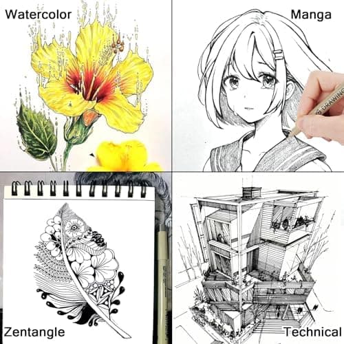 Micron Fineliner Schwarz Stifte: Wasserfest und professionell für Comics und Anime-Maler