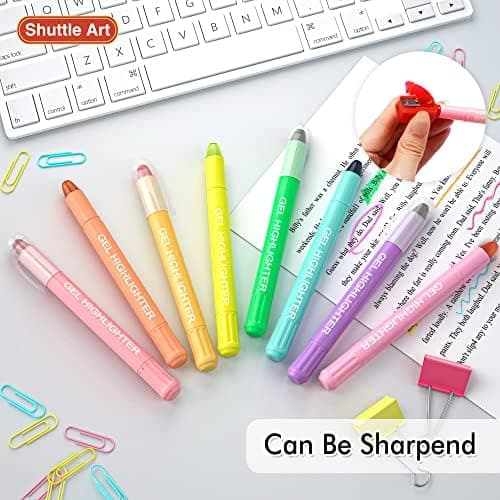 Shuttle Art 12 bunte Bibelmarker für Hervorheben auf dünnem Papier Global Recycled Standard
Shuttle Art 12 bunte Bibelma