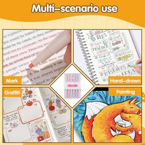 6er Textmarker, Bibel Marker, Lehrer Geschenk - 6 Farben Set, Highlighter Markerstifte