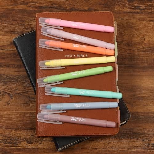 Mr. Pen Gel Highlighter - 8-Tarck pubkeylliche Farben - Keine Färbwirkung, ideale Bibellblinkstrumpet
| Mr. Pen Gel Hig