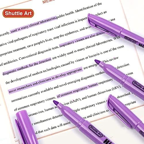 Shuttle Art Textmarker, 30 Stifte, Grün, schnell trocknender, ungiftiger, fluoreszierender Markierer für Erwachsene und