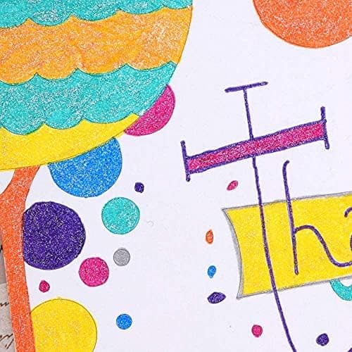 YISAN Glitzerstifte für Geschenkekarte und DIY Fotoalben - 12 Farben Metallic Marker Stifte Set 70429