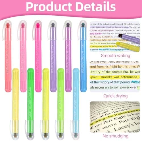 12er Pack Mehrfarbige Gel Marker für Bibeltexte und Versmarkierung