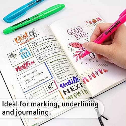 Shuttle Art Textmarker, 30 Stifte, Grün, schnell trocknender, ungiftiger, fluoreszierender Markierer für Erwachsene und