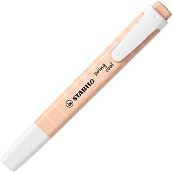 STABILO Textmarker swing cool NatureCOLORS - Farben für Kids - Schulzeit -reative Malerei - 6 Stifte - Naturfarben