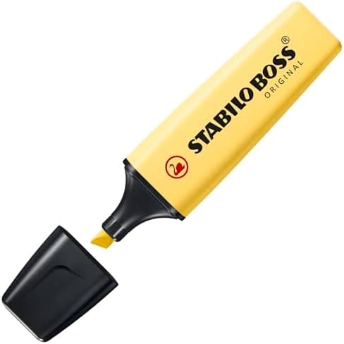 Stabilo Textmarker BOSS ORIGINAL Pastel Farben - Ideal für Kreatives Schreiben und Illustration
| Stabilo Textmarker BO