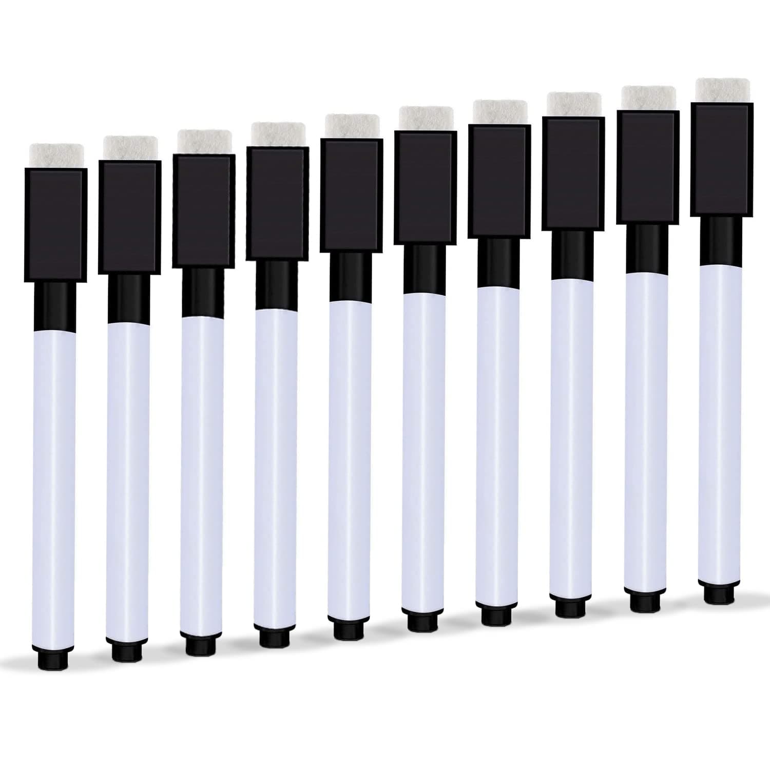 Whiteboard Marker Schwarz 10 Stück für Whiteboard und Memoboard
| Abwischbare Dry Erase Marker 10 Stück für Magnetische