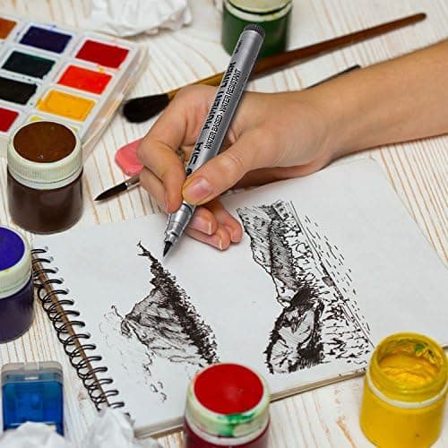 Fineliner Stifte Wasserfesten Pigmentliner Set - Ideal für Künstler und Ingenieure zur Zeichnung von Office-Dokumenten u