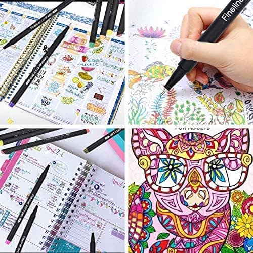 Fineliner Stifte Wasserfesten Pigmentliner Set - Ideal für Künstler und Ingenieure zur Zeichnung von Office-Dokumenten u