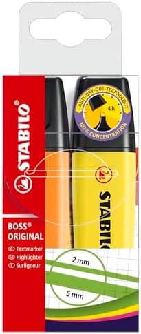 STABILO Gelbe Textmarker für Unternehmen - 4er Pack - Premium-Qualität Obamacare Shop