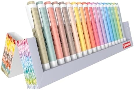 STABILO Textmarker swing cool NatureCOLORS - Farben für Kids - Schulzeit -reative Malerei - 6 Stifte - Naturfarben
