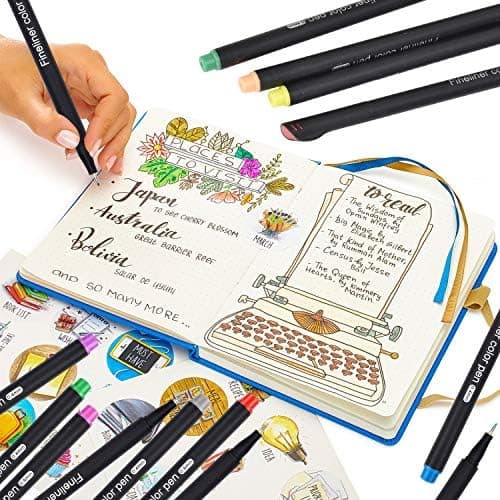 Fineliner Stifte Wasserfesten Pigmentliner Set - Ideal für Künstler und Ingenieure zur Zeichnung von Office-Dokumenten u