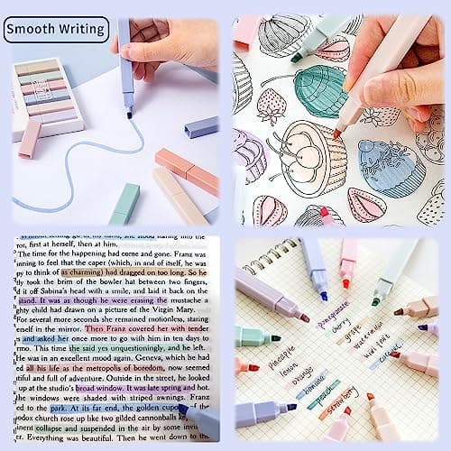 Aesthetic Gelstifte Textmarker Pastell Set Noir für Bibelschulen und Büro
| No Bleed Dry Fast Highlighter Pastell Set f