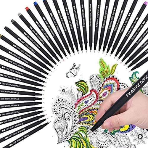 Fineliner Stifte Wasserfesten Pigmentliner Set - Ideal für Künstler und Ingenieure zur Zeichnung von Office-Dokumenten u