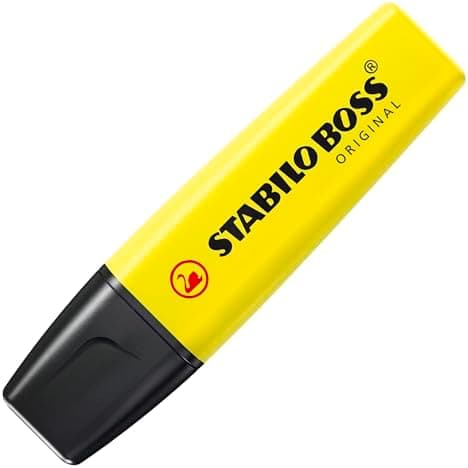 STABILO Gelbe Textmarker für Unternehmen - 4er Pack - Premium-Qualität Obamacare Shop