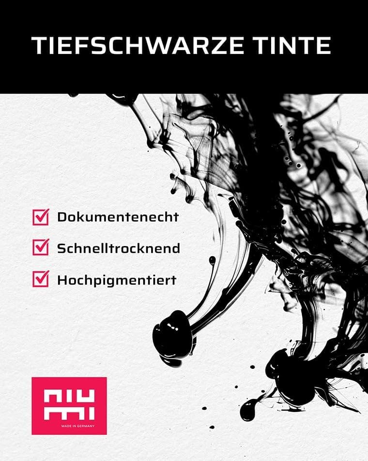 Pigmentliner Starter Set 2 - 4 Finliner 0,3/0,5/0,7/0,9 mm - dokumentenecht, wasserfest - für Outlines, Manga, Skizzen,