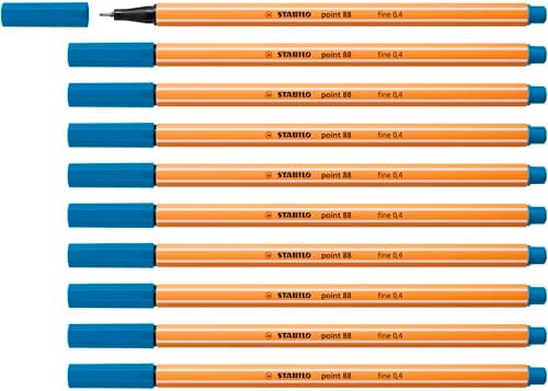 STABILO Fineliner point 88-10er Pack Schwarz für Büro und Studium
