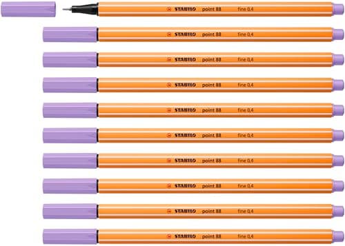 STABILO Fineliner point 88-10er Pack Schwarz für Büro und Studium