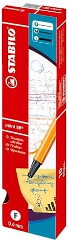STABILO Fineliner point 88-10er Pack Schwarz für Büro und Studium