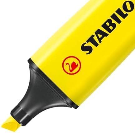 STABILO Gelbe Textmarker für Unternehmen - 4er Pack - Premium-Qualität Obamacare Shop