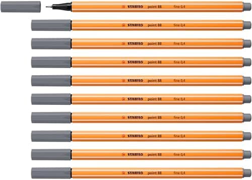 STABILO Fineliner point 88-10er Pack Schwarz für Büro und Studium