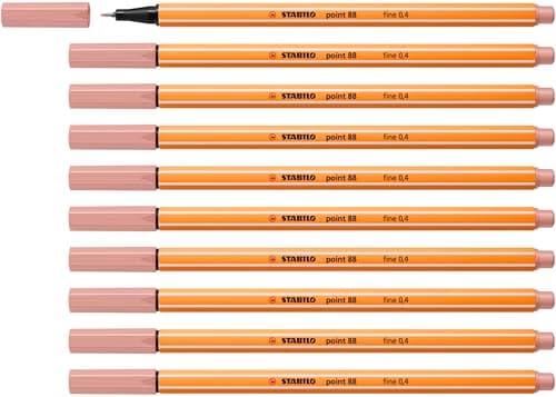 STABILO Fineliner point 88-10er Pack Schwarz für Büro und Studium