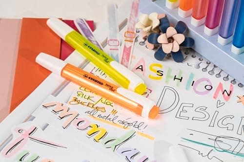 STABILO Textmarker swing cool Pastel für Kinder - Schulzweck - 14er Pack - Unenschädliche Farben - Schulbuch UV-Unterstr