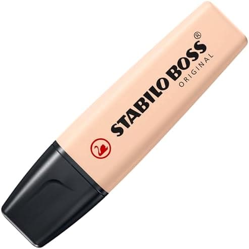 STABILO Textmarker BOSS ORIGINAL NatureCOLORS - 6er Pack - Farbige Markierer für Künstler und Designern - Dickes Marker